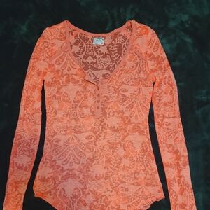 Free People Intimately Hot Pink Top
